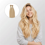 Light Blonde (9C) Flat Tip Hair Extensions (50g - 100g)