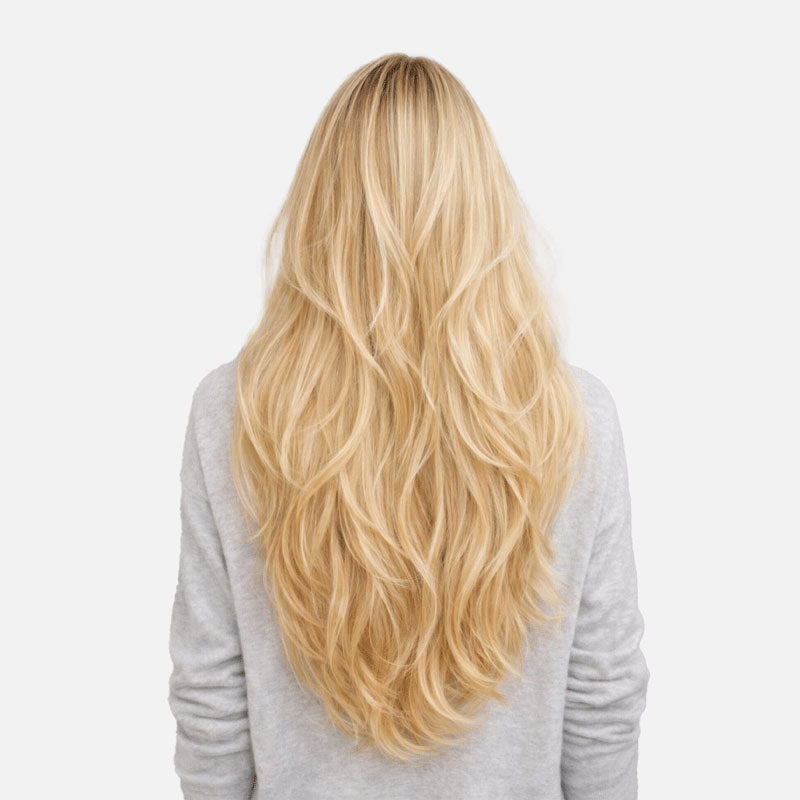 Light Blonde (9C) Flat Tip Hair Extensions (50g - 100g)