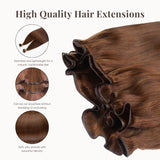 Dark Brown (2) Genius Weft Hair Extensions (50g - 100g)