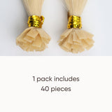 Light Blonde (613) Flat Tip Hair Extensions (50g - 100g)