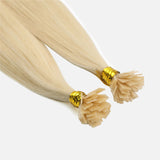 Light Blonde (613) Flat Tip Hair Extensions (50g - 100g)