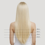 Light Blonde (613) Flat Tip Hair Extensions (50g - 100g)