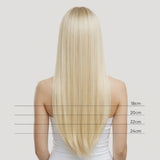 Light Blonde Highlights (9C+60C) Genius Weft Hair Extensions (50g - 100g)
