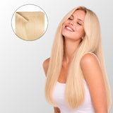 Light Blonde (9C) Halo Hair Extensions (75g-120g)
