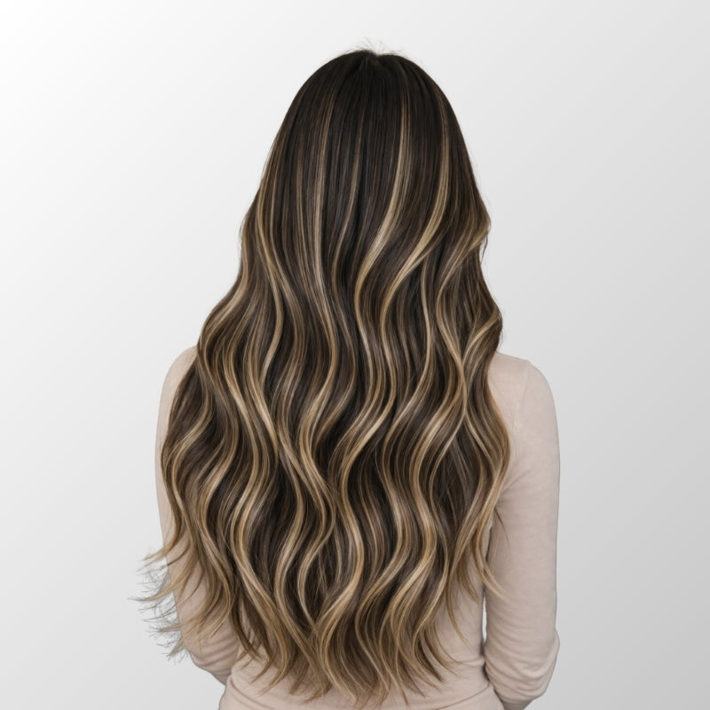 Caramel Blonde Balayage (1A/1A+3Q+9C) Classic Clip-In Hair Extensions (150g-170g)