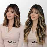 Caramel Blonde Balayage (1A/1A+3Q+9C) Classic Clip-In Hair Extensions (150g-170g)