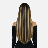 Caramel Blonde Balayage (1A/1A+3Q+9C) Full Clip-In Hair Extensions (180g-220g)