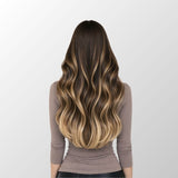 Caramel Blonde Balayage (1A/1A+3Q+9C) I-Tip Hair Extensions (50g-100g)
