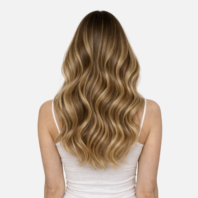 Caramel Blonde Balayage (1A/1A+3Q+9C) Tape-In Hair Extensions (50g - 100g)