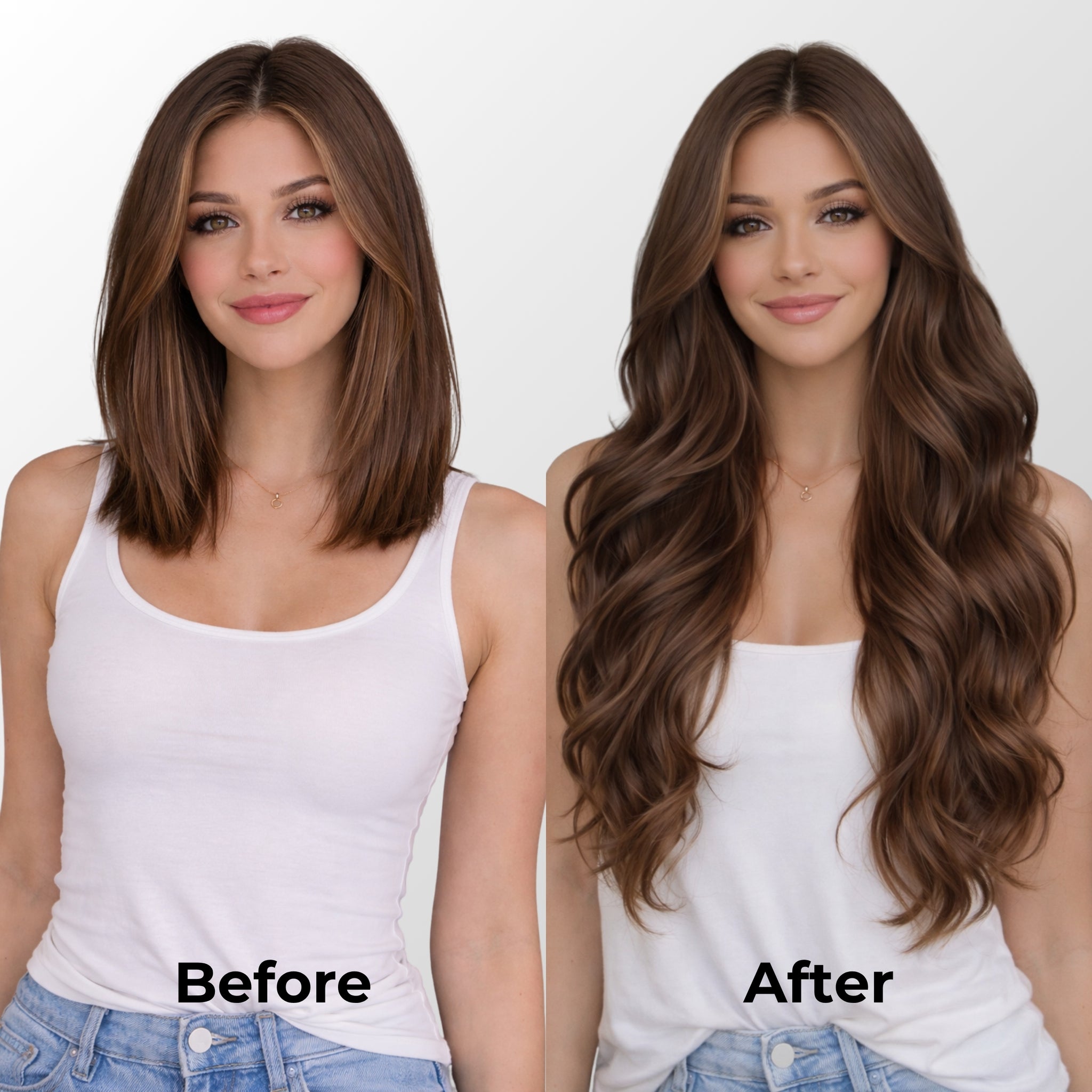 Chocolate Brown (2Q) Classic Clip-In Hair Extensions (120g-140g)