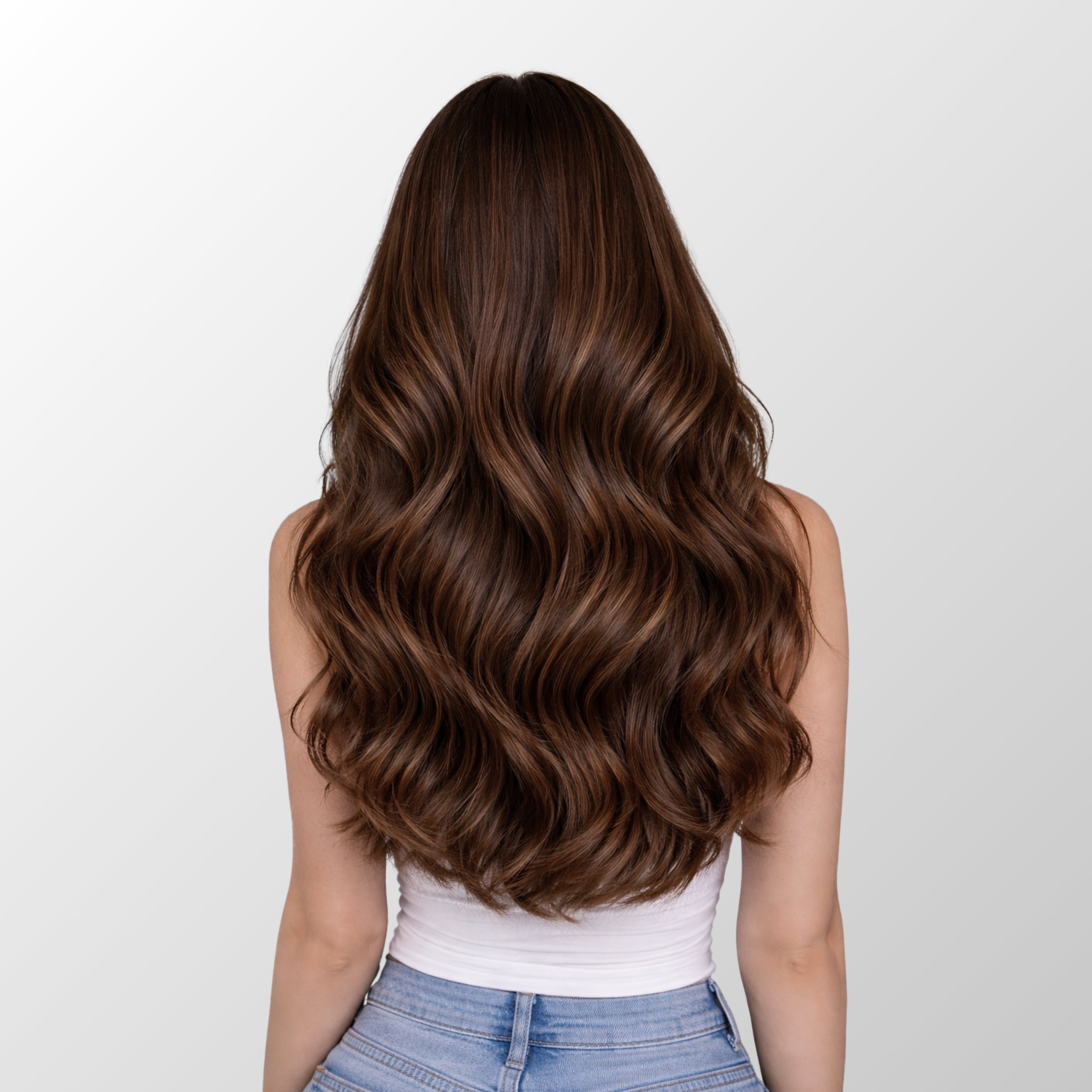 Chocolate Brown (2Q) Classic Clip-In Hair Extensions (120g-140g)