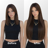 Chocolate Brown (2Q) Seamless Clip-In (100g-130g-160g)