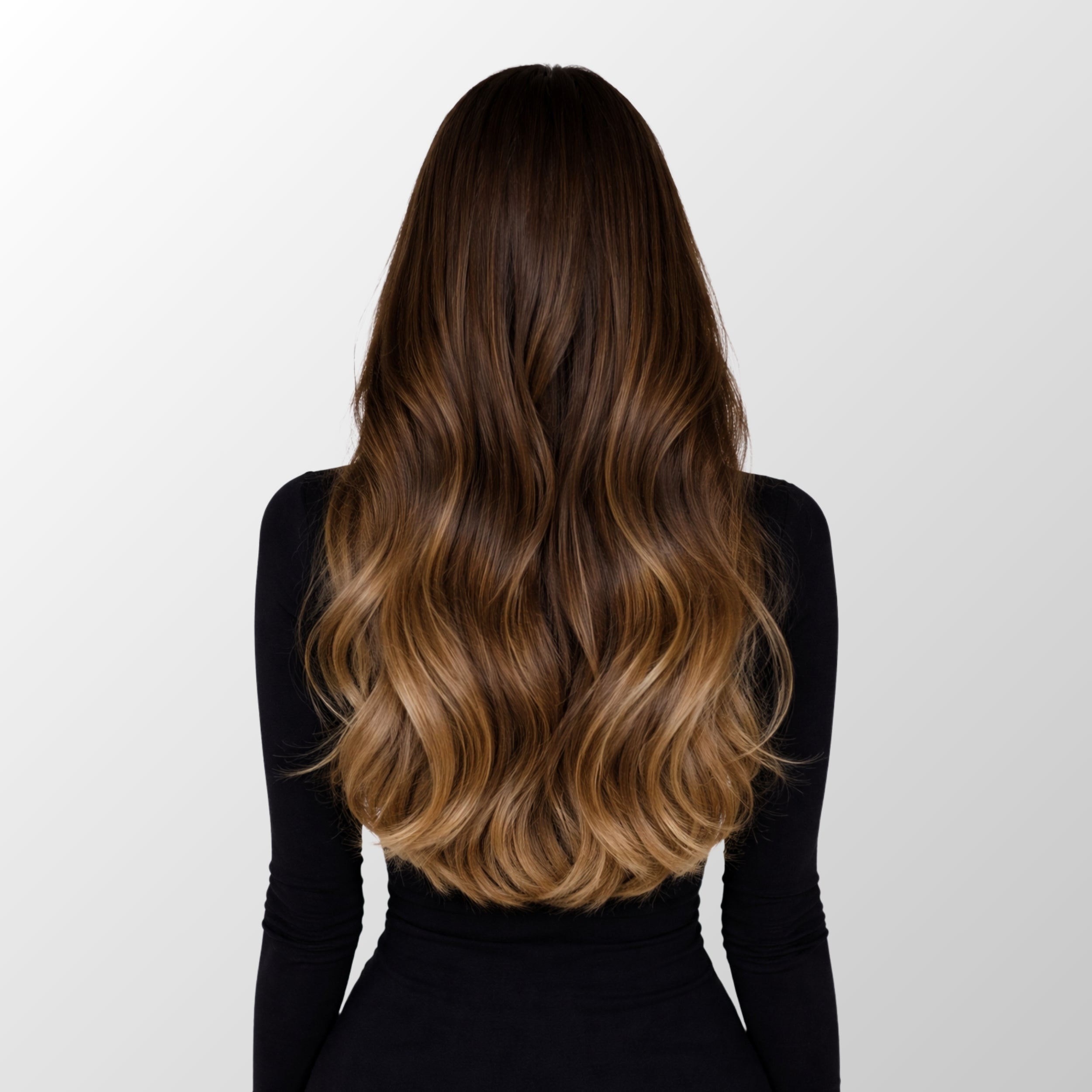 Dark Brown Balayage (2/2+6) Classic Clip-In Hair Extensions (120g-140g)