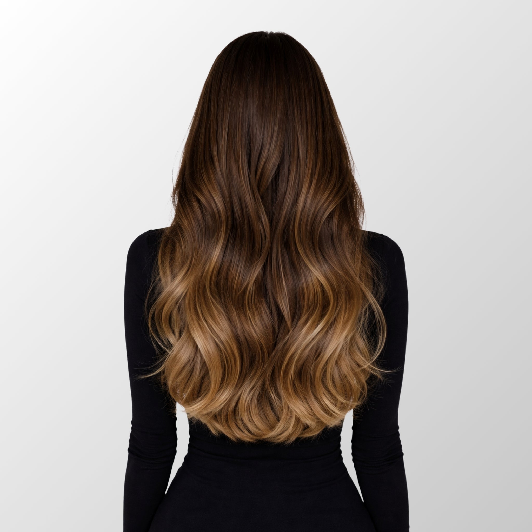 Dark Brown Balayage (2/2+6) Classic Clip-In Hair Extensions (120g-140g)