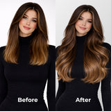 Dark Brown Balayage (2/2+6) Classic Clip-In Hair Extensions (120g-140g)