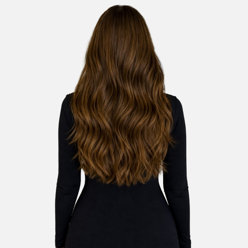 Dark Brown Balayage (2/2+6) Full Clip-In Hair Extensions (180g-220g)