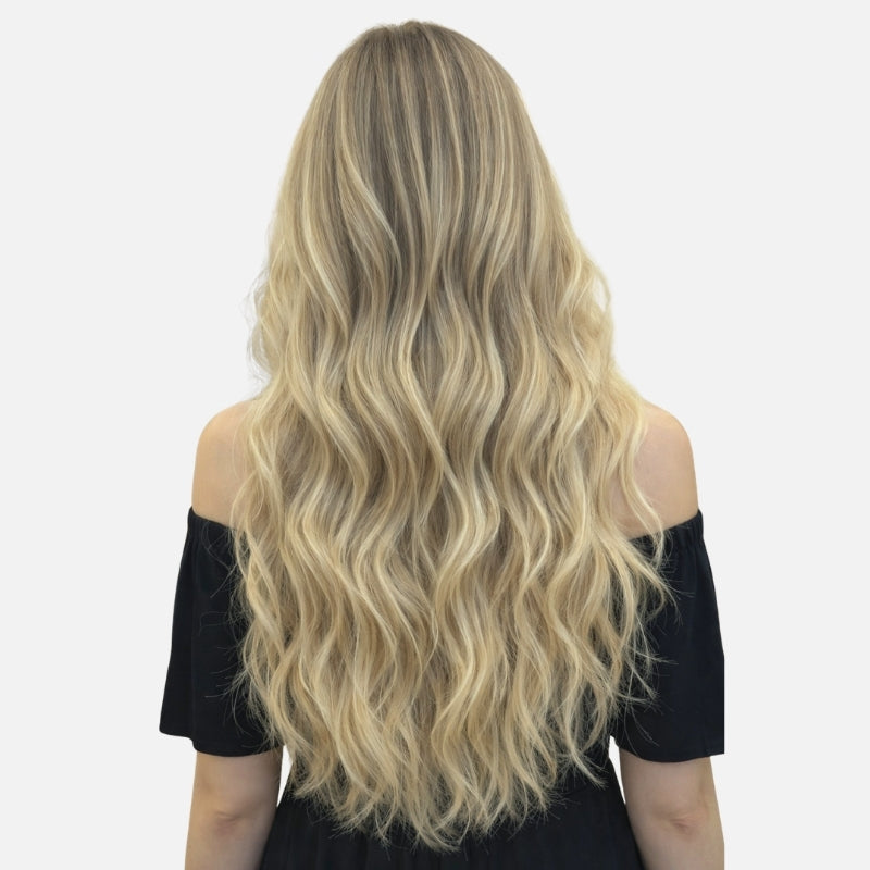 Golden Blonde Highlight (60C+6.2) Seamless Clip-In (100g-130g-160g)