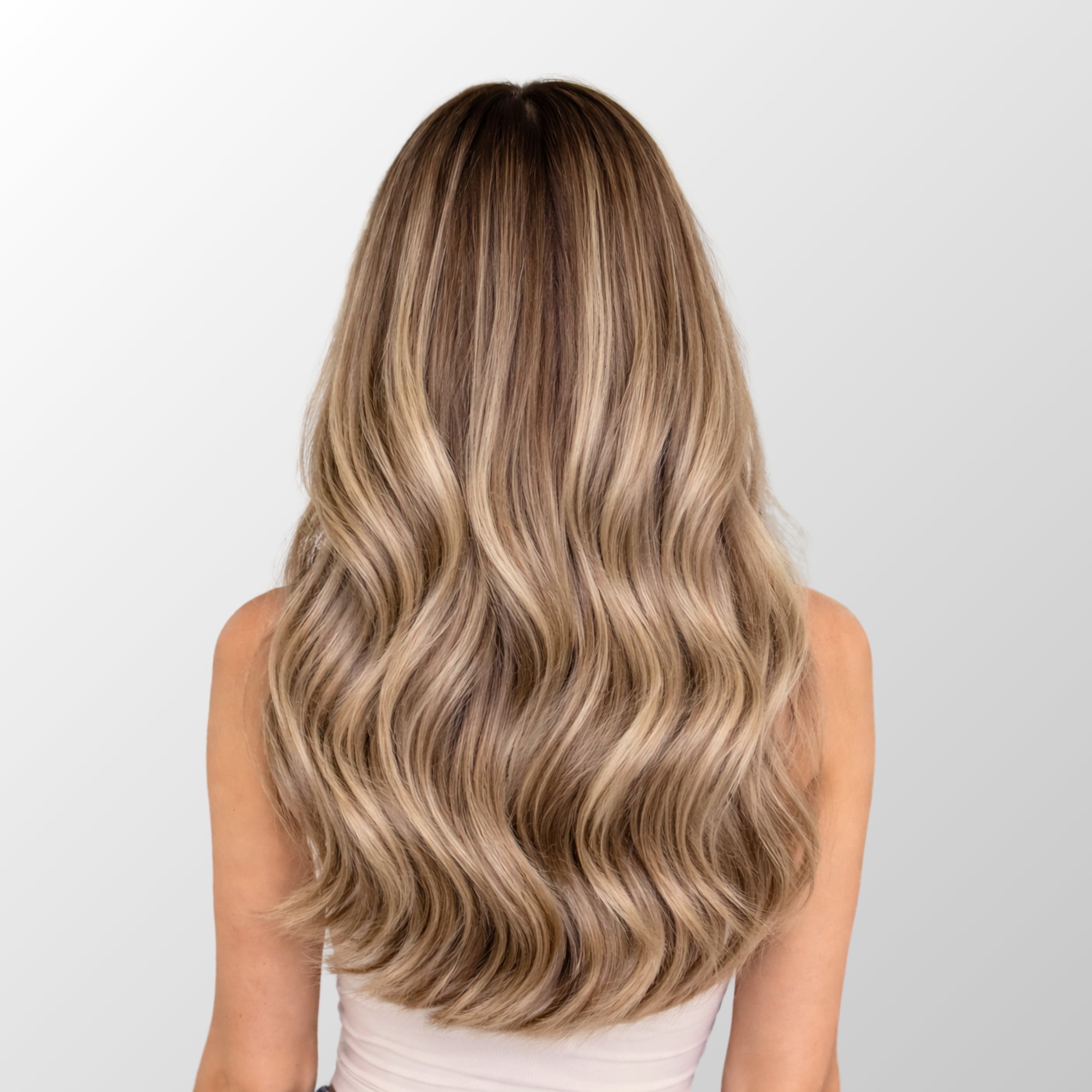 Golden Blonde Highlights (60C+6.2) Classic Clip-In Hair Extensions (120g-140g)
