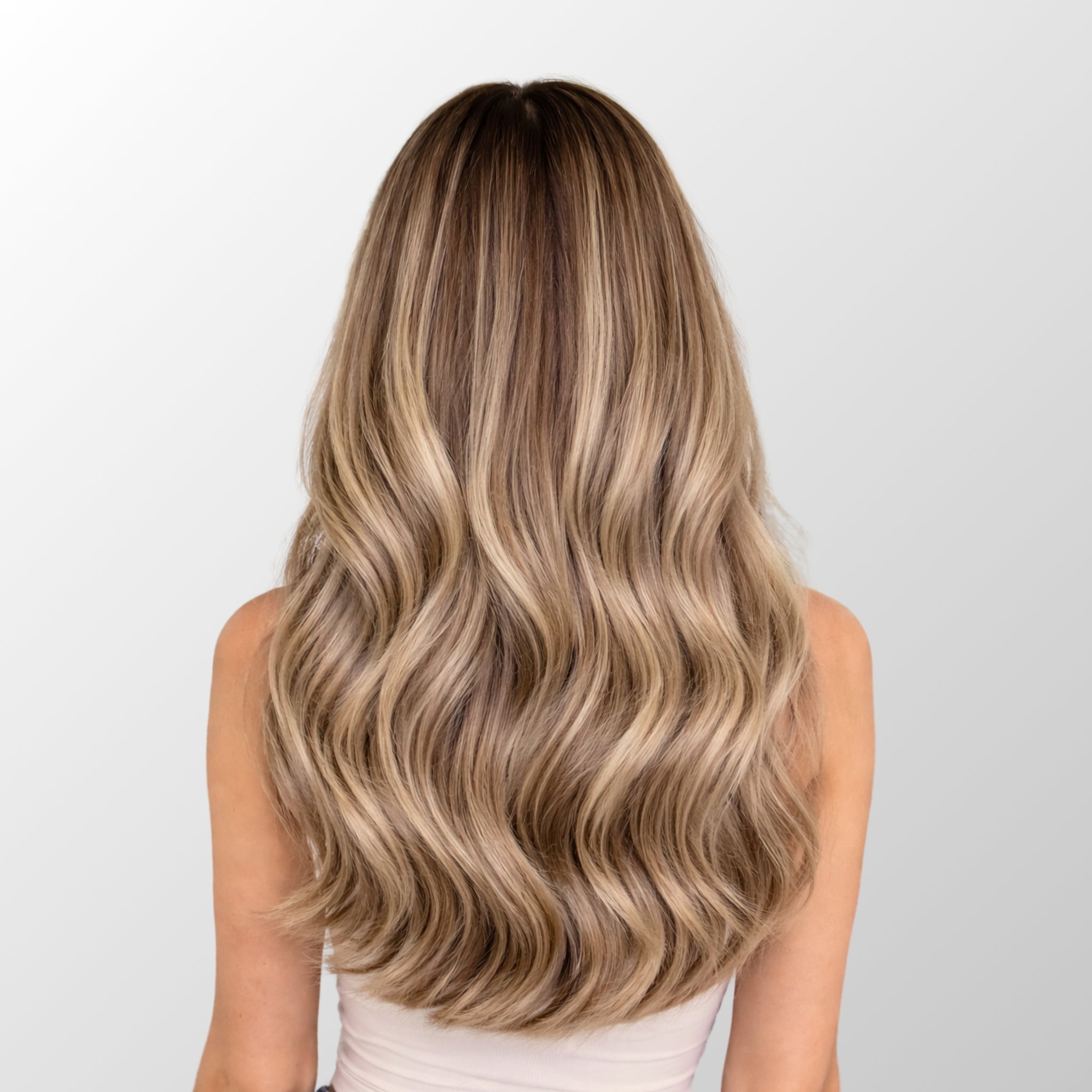 Golden Blonde Highlights (60C+6.2) Classic Clip-In Hair Extensions (120g-140g)