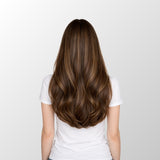 Honey Blonde Balayage (1A/1A+4Q) Butterfly Weft Hair Extensions (100g-150g)