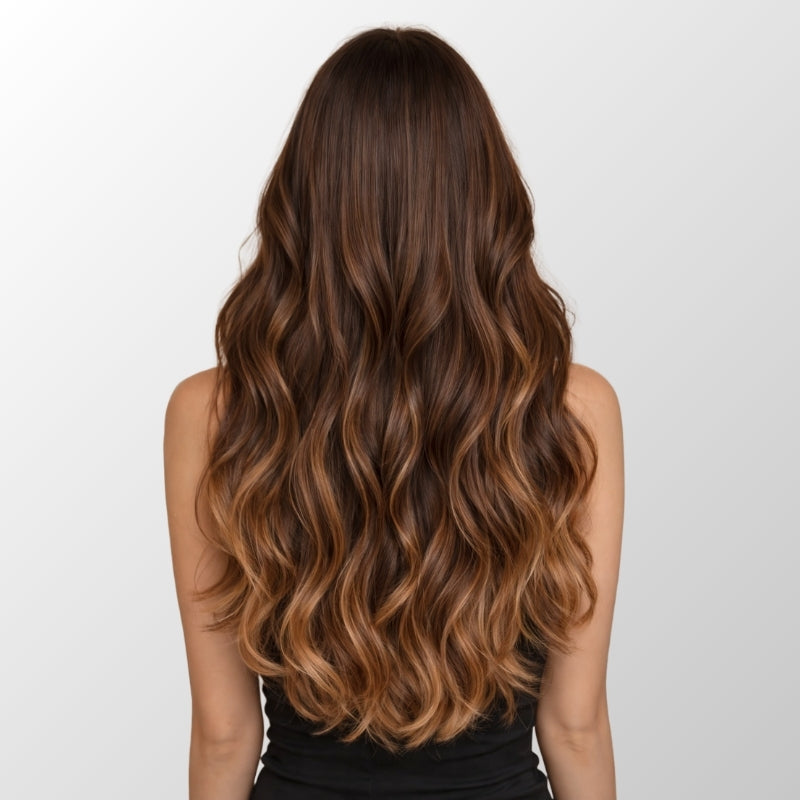 Honey Blonde Balayage (1A/1A+4Q) Classic Clip-In Hair Extensions (150g-170g)