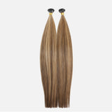 Honey Blonde Balayage (1A/1A+4Q) Flat Tip Hair Extensions (50g - 100g)
