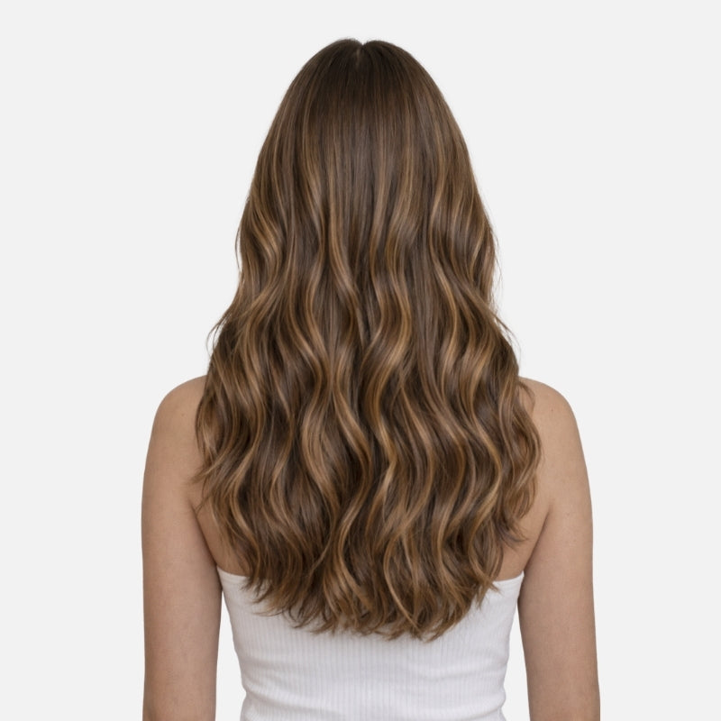 Honey Blonde Balayage (1A/1A+4Q) Genius Weft Hair Extensions (50g - 100g)