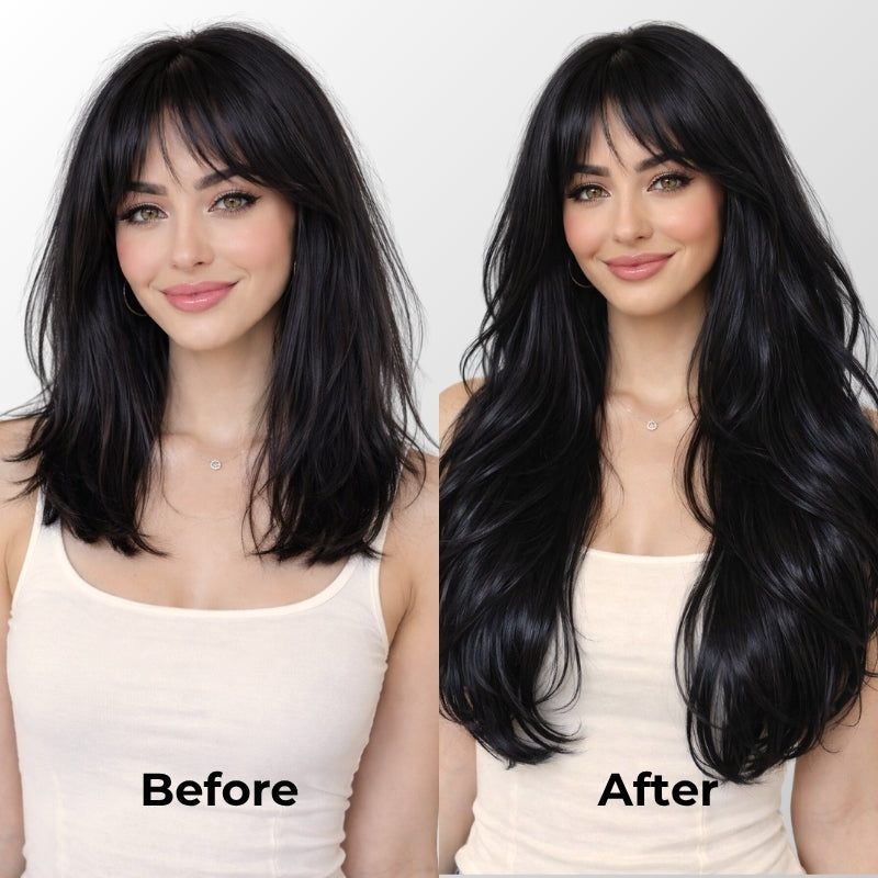 Jet Black (1) Classic Clip-In Hair Extensions (150g-170g)