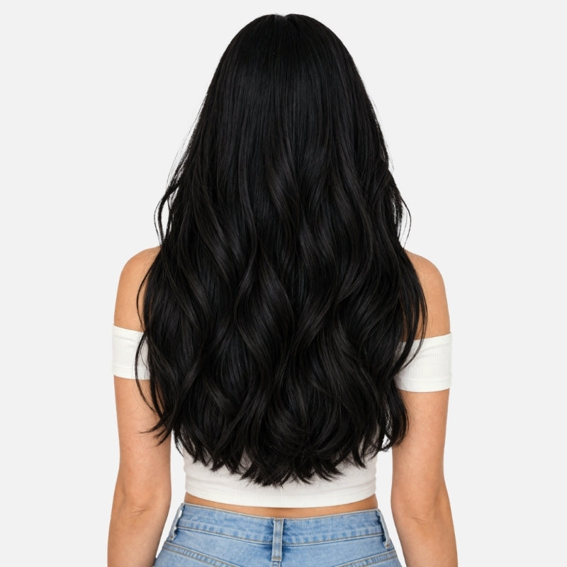 Jet Black (1) Full Clip-In Hair Extensions (180g-220g)
