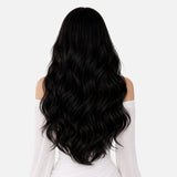 Jet Black (1) Halo Hair Extensions (100g-120g)