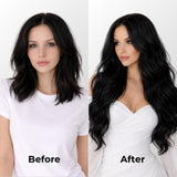 Jet Black (1) Halo Hair Extensions (100g-120g)