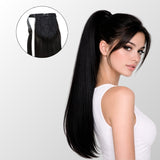 Jet Black (1) Ponytail Hair Extensions (100g-120g)