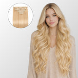 Light Blonde (613) Classic Clip-In Hair Extensions (120g-140g)