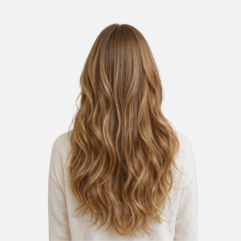 Light Blonde Highlights (4+27) Genius Weft Hair Extensions (50g - 100g)