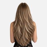 Light Blonde Highlights (4Q+60C) Genius Weft Hair Extensions (50g - 100g)