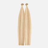 Light Blonde Highlights (9C+60C) Flat Tip Hair Extensions (50g - 100g)