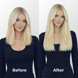 Light Blonde Highlights (9C+60C) Full Clip-In Hair Extensions (180g-220g)