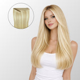 Light Blonde Highlights (9C+60C) Halo Hair Extensions (100g-120g)