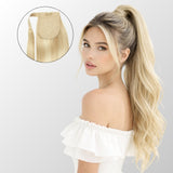 Light Blonde Highlights (9C+60C) Ponytail Hair Extensions (100g-120g)
