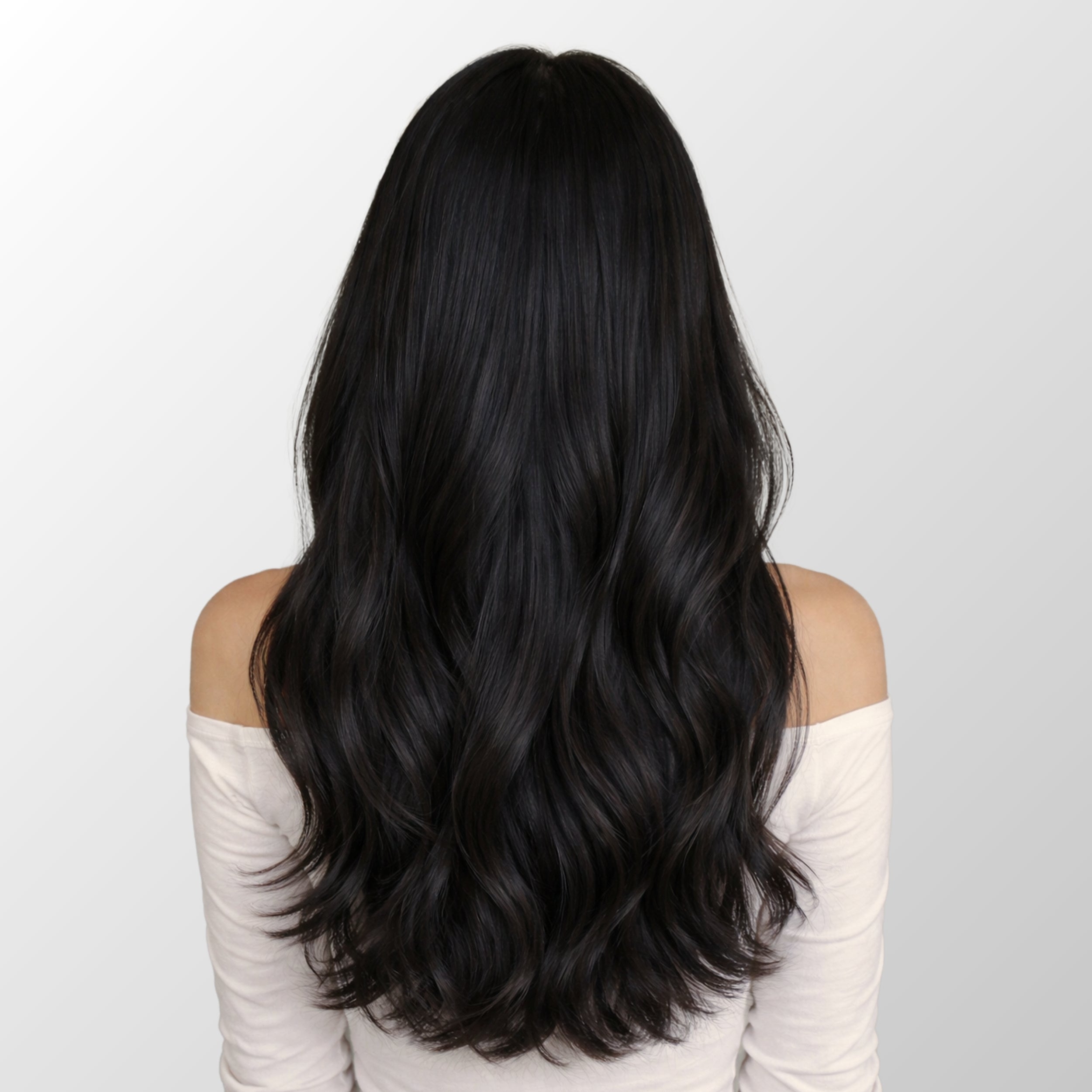 Natural Black (1B) Classic Clip-In Hair Extensions (120g-140g)