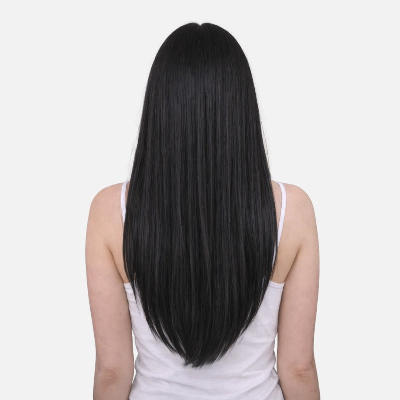 Natural Black (1B) Full Clip-In Hair Extensions (180g-220g)