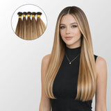Natural Blonde Balayage (6.2/6C+60C) I-Tip Hair Extensions (50g-100g)