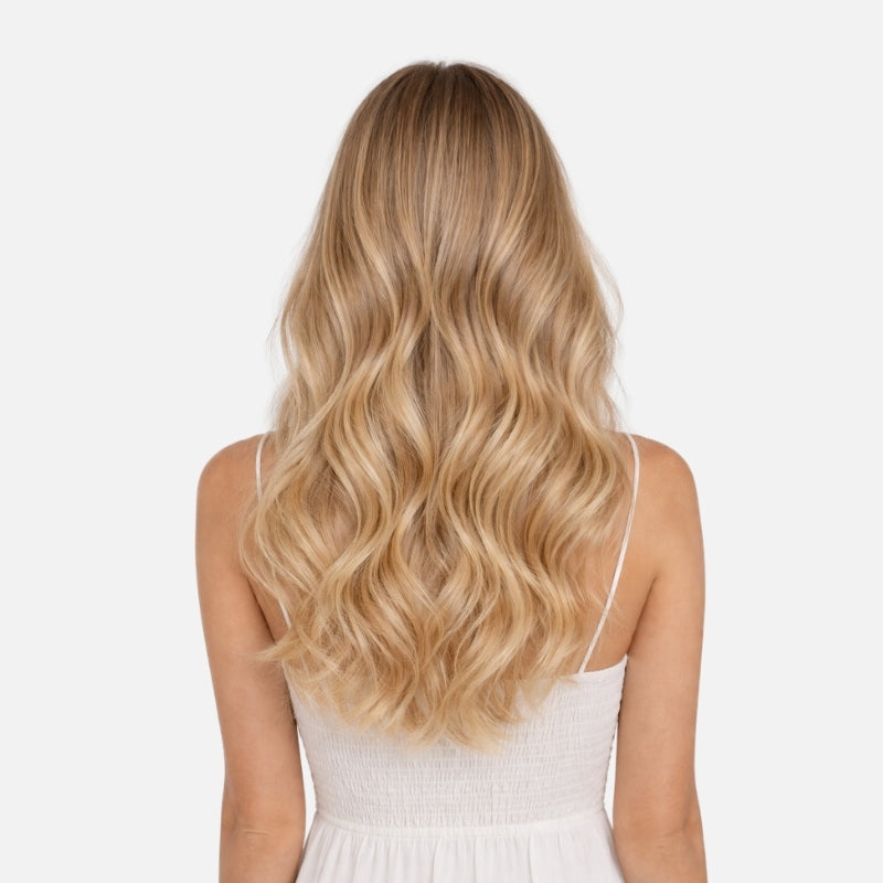 Natural Blonde Balayage (6.2/6C+60C) Tape-In Hair Extensions (50g - 100g)