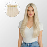 Platinum Blonde (PLA01) I-Tip Hair Extensions (50g-100g)
