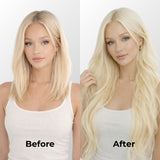 Platinum Blonde (PLA01) Seamless Clip-In (100g-130g-160g)