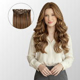 Honey Blonde Balayage (1A/1A+4Q) Seamless Clip-In (100g-130g-160g)