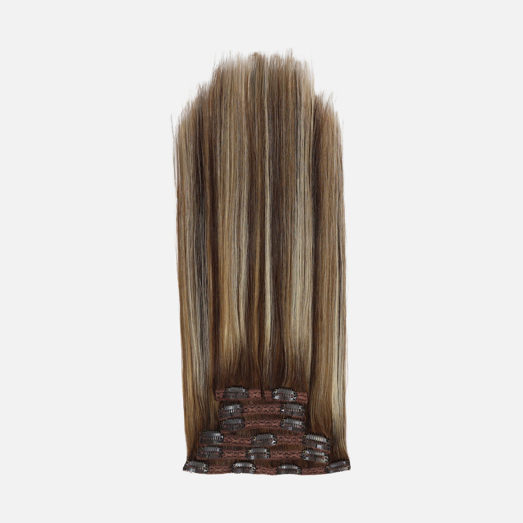 Caramel Blonde Balayage (1A/1A+3Q+9C) Classic Clip-In Hair Extensions (120g-140g)