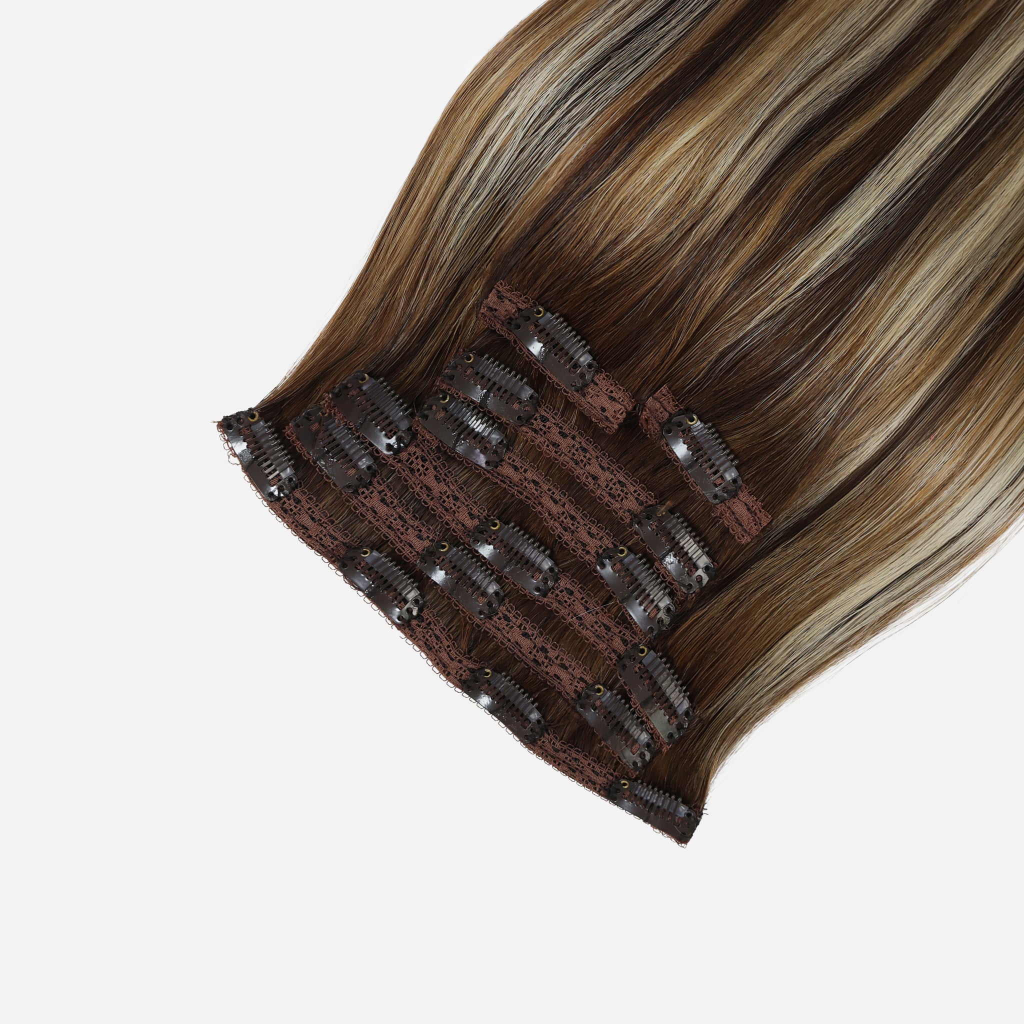 Caramel Blonde Balayage (1A/1A+3Q+9C) Classic Clip-In Hair Extensions (120g-140g)