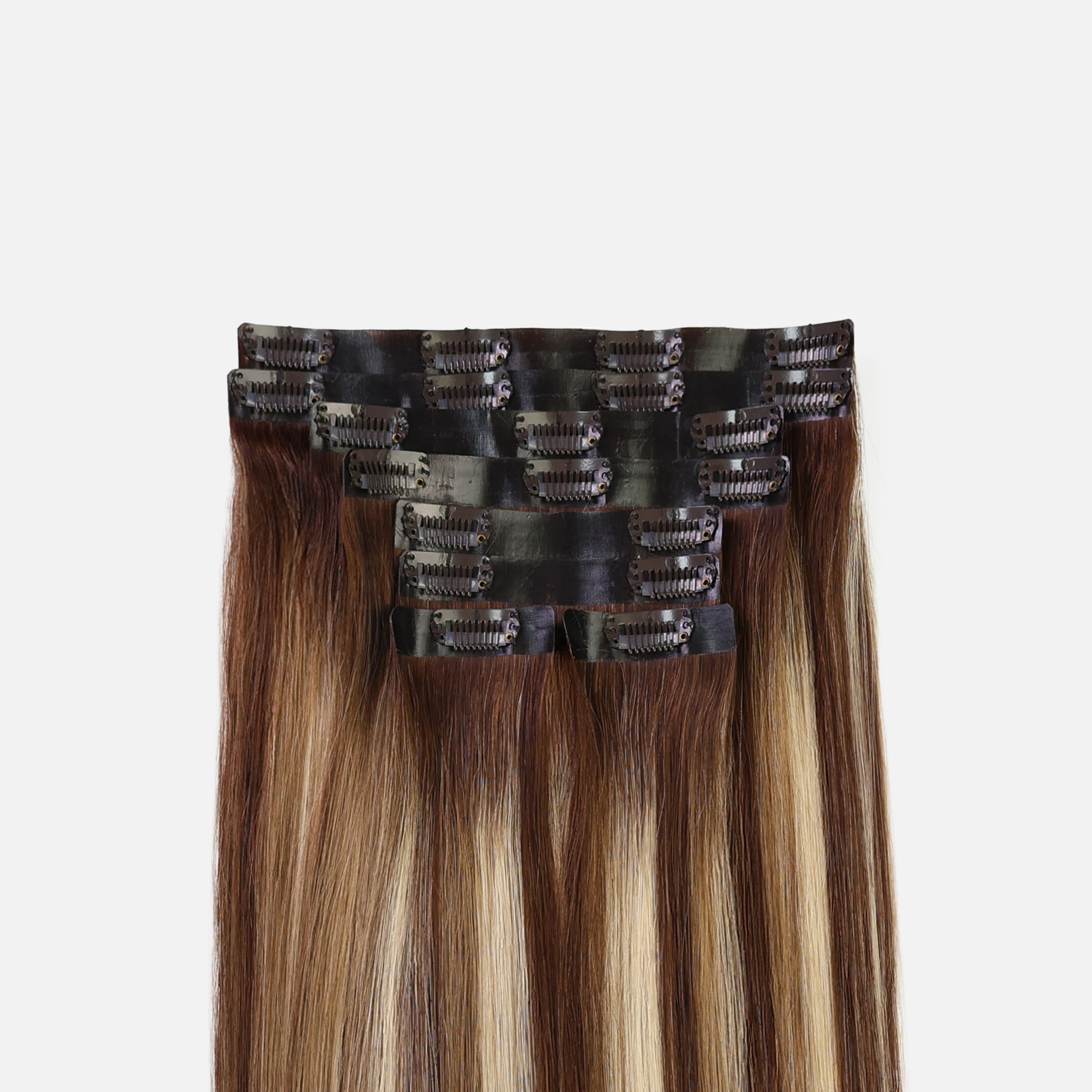 Caramel Blonde Balayage (1A/1A+3Q+9C) Seamless Clip-In (100g-130g-160g)