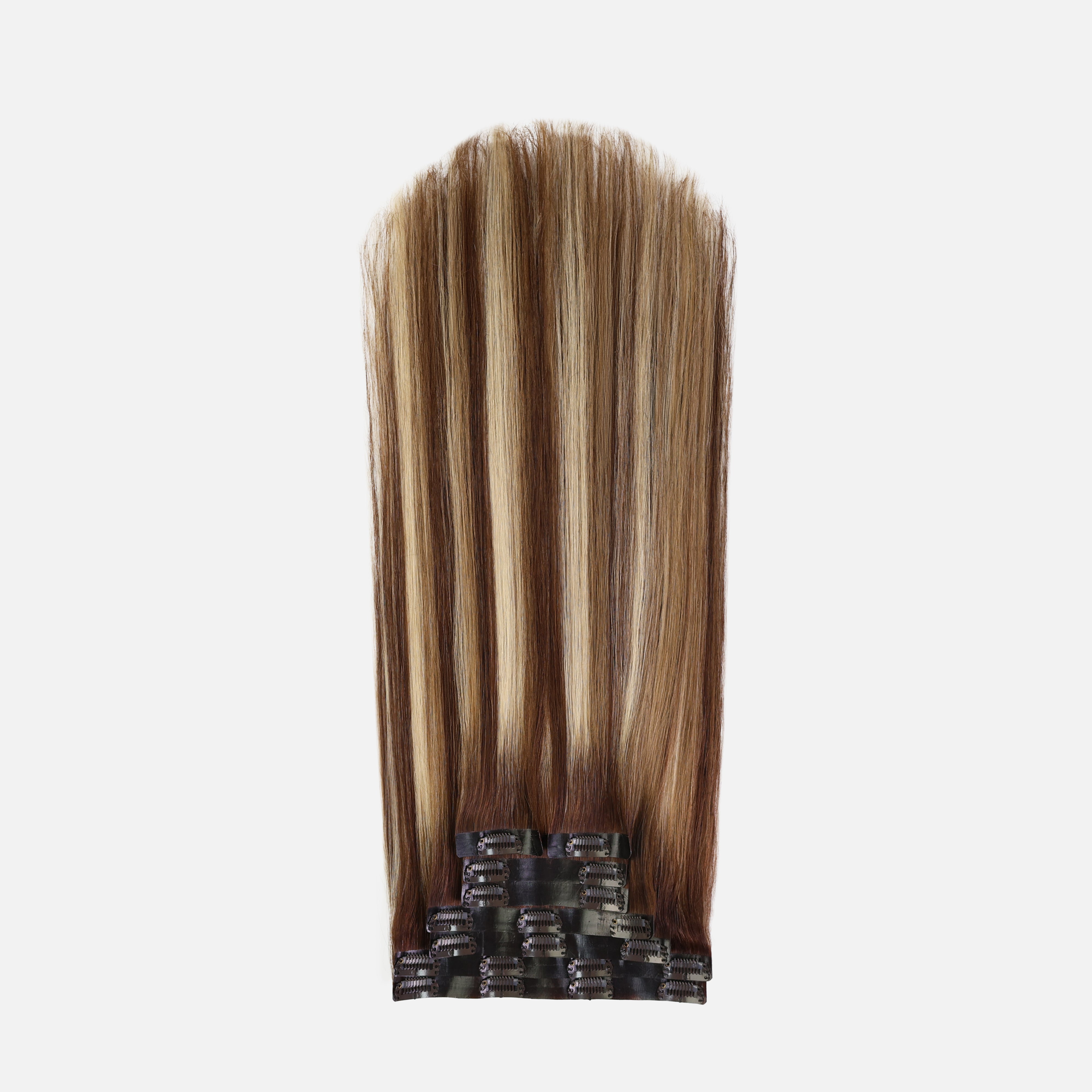 Caramel Blonde Balayage (1A/1A+3Q+9C) Seamless Clip-In (100g-130g-160g)